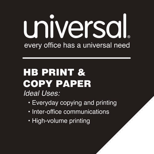 High-bright Multipurpose Paper, 20 Lb Bond Weight, 8.5 X 11, White, 500 Sheets/ream, 10 Reams/carton, 40 Cartons/pallet