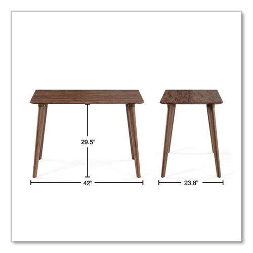 Midmod Writing Desk, 42" X 23.82" X 29.53", Espresso