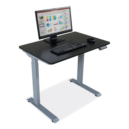 Electric Height Adjustable Standing Desk, 36 X 23.6 X 28.7 To 48.4, Black