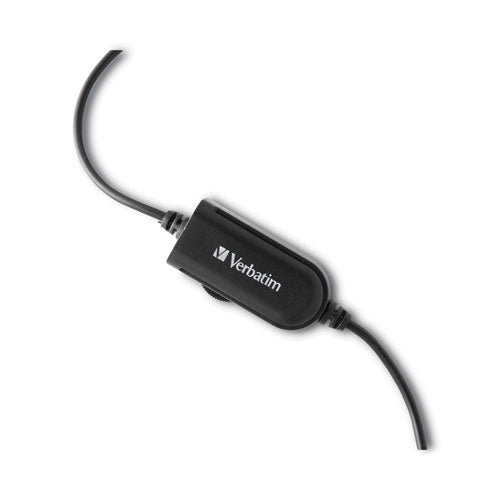 Mono Headset With Microphone And In-line Remote, Black