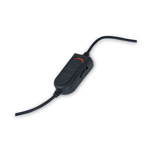 Mono Headset With Microphone And In-line Remote, Black