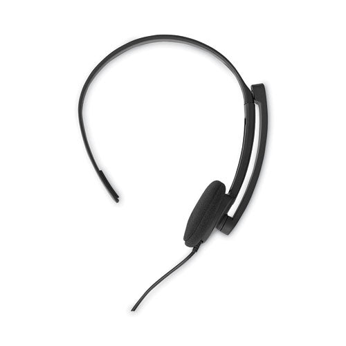 Mono Headset With Microphone And In-line Remote, Black