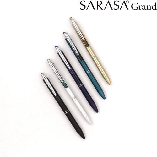 Sarasa Grand Gel Pen, Retractable, Fine 0.7 Mm, Black Ink, Gold/translucent Black Barrel