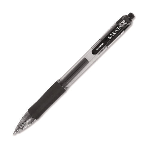 Sarasa Dry Gel X20 Gel Pen, Retractable, Medium 0.7 Mm, Black Ink, Clear/black Barrel, 36/pack