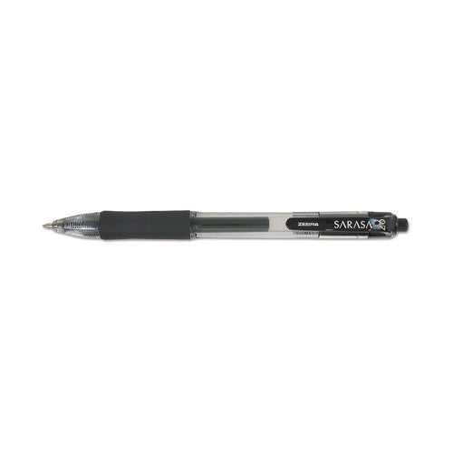 Sarasa Dry Gel X20 Gel Pen, Retractable, Medium 0.7 Mm, Black Ink, Clear/black Barrel, 36/pack