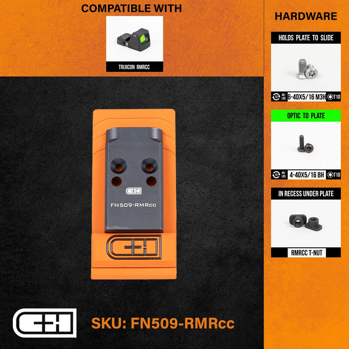 Optics Adapter Plate - Fn 509/510/545 To Trijicon Rmrcc