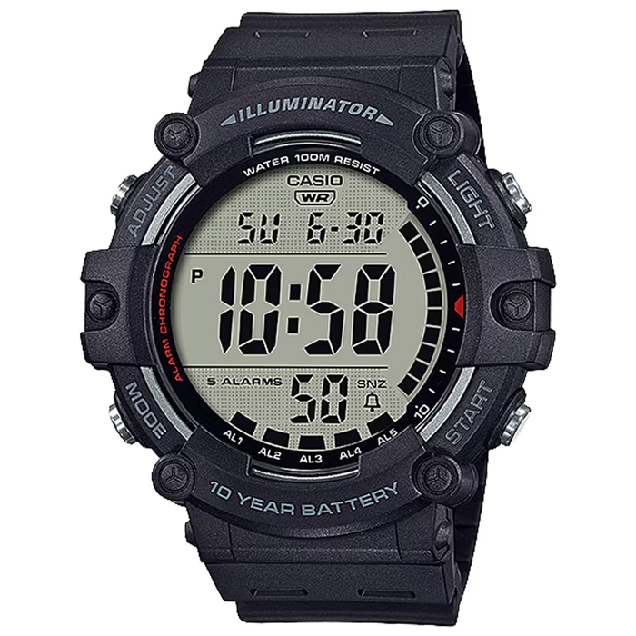 Classic Digital Watch w/ 10-Year Battery