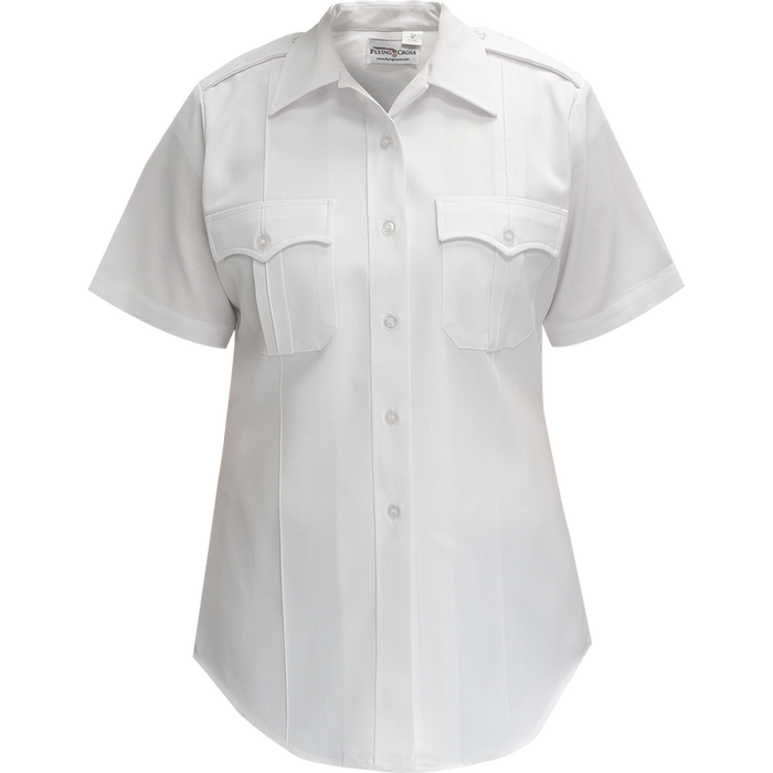 Deluxe Tropical Women's Short Sleeve Shirt w/ Convertible Sport Collar