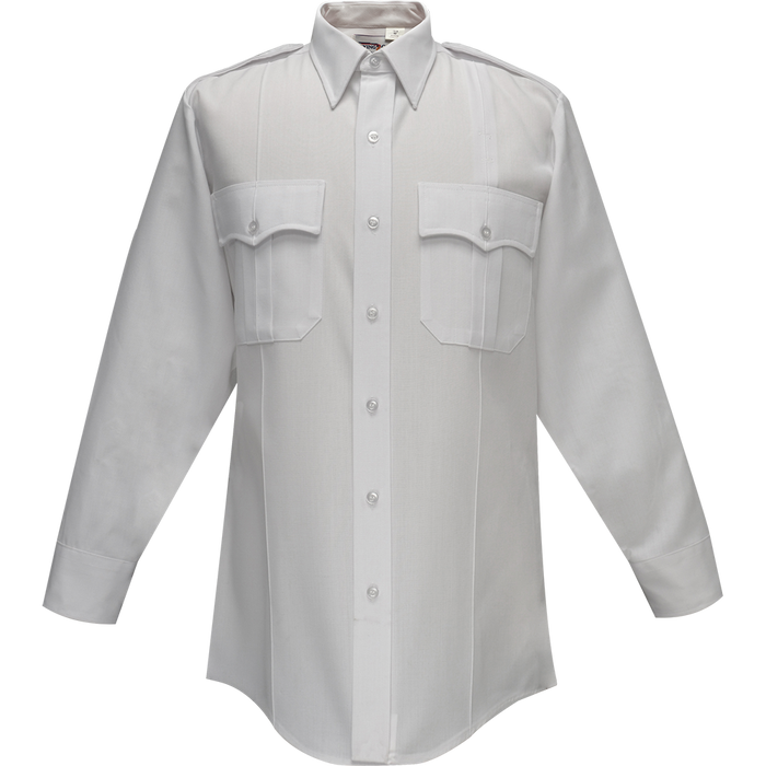 Deluxe Tropical Long Sleeve Shirt w/ Pleated Pockets