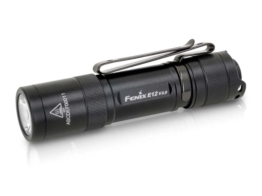 Fenix E12 Black 200 Lumens Flashlight