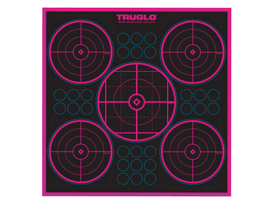 Target Pink 5-bull 12'' X 12'' - 6 Pack