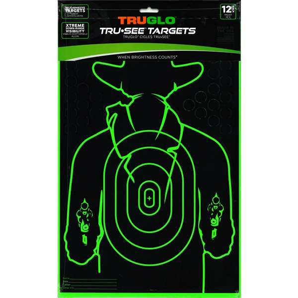 Tru-see Gunslinger Target 12x18 - 12 Pack