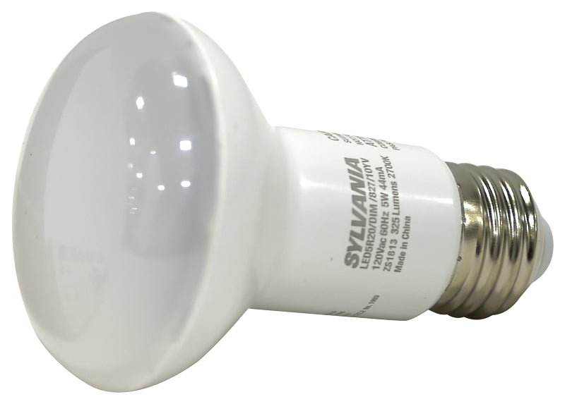 Sylvania 73993 LED Bulb, Flood/Spotlight, R20 Lamp, 35 W Equivalent, E26 Lamp Base, Dimmable, Warm White Light