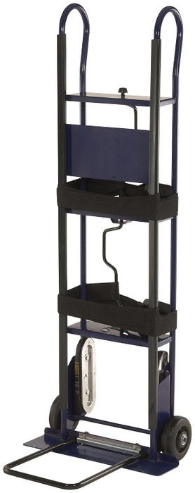 ProSource HT-PEN80001B Hand Truck, 22 in W Toe Plate, 5-1/2 in D Toe Plate, 700 lb, Solid Tire Caster, Steel Frame, Blue