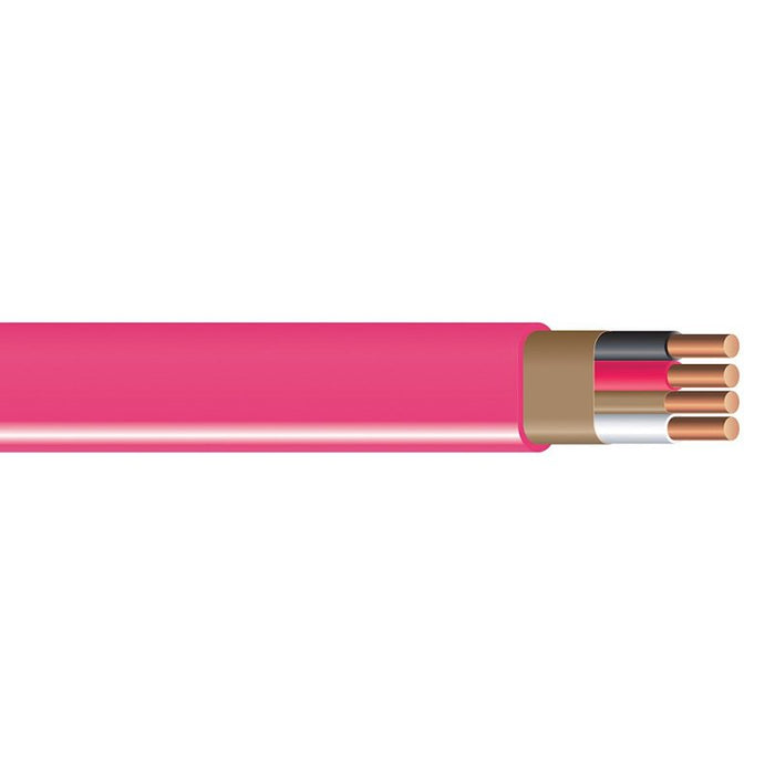 Southwire 63948472 Sheathed Cable, 10 AWG Wire, 3-Conductor, 200 ft L, Copper Conductor, PVC Insulation, Nylon Sheath