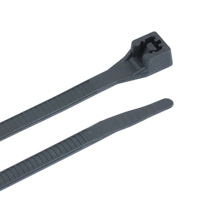 Gardner Bender 46-308UVB Cable Tie, Double-Lock Locking, 6/6 Nylon, Black