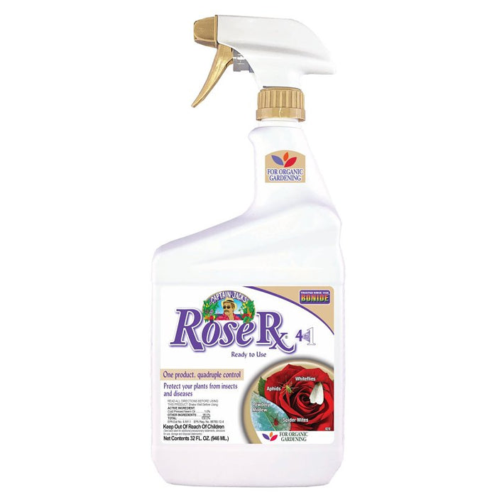 Bonide 820 Captain Jack's Rose Rx 4-in-1 Pesticide, Liquid