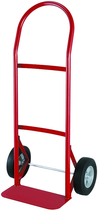 ProSource YY-250-1 Hand Truck, 14 in W Toe Plate, 7 in D Toe Plate, 250 lb, Solid Rubber Caster, Steel Frame, Red