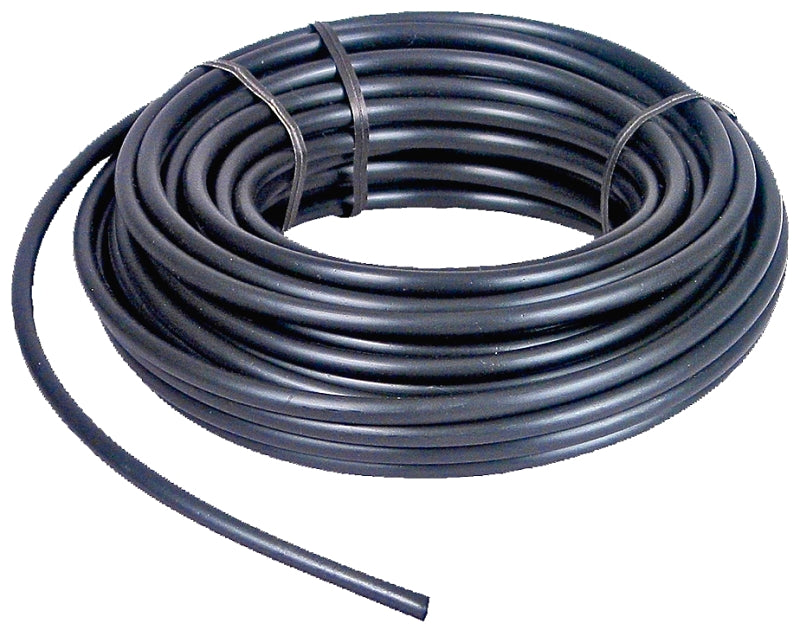 Rain Bird T22-50S Blank Tubing, 0.165 in ID, 50 ft L, Plastic, Black