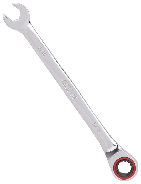 Vulcan PG5/16 Combination Wrench, SAE, 5/16 in Head, Chrome Vanadium Steel, Polished Mirror