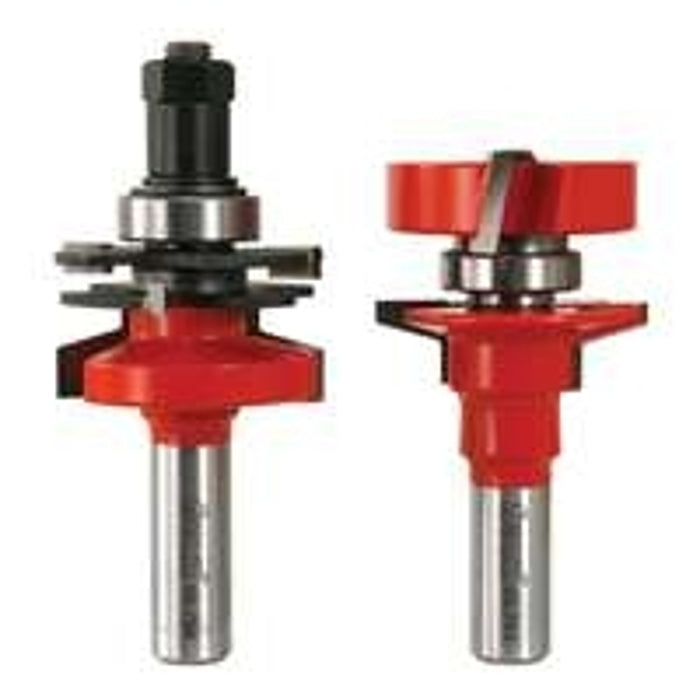 Freud 99-764 Router Bit Set, 3-3/4 in OAL, 1/2 in Dia Shank, Carbide, For: 99-864 Adjustable Rail and Stile Bit