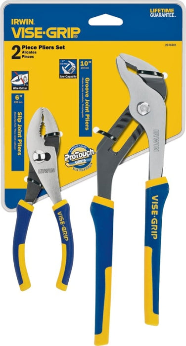 Irwin 2078701 Plier Set, Nickel Chromium Steel, Blue/Yellow