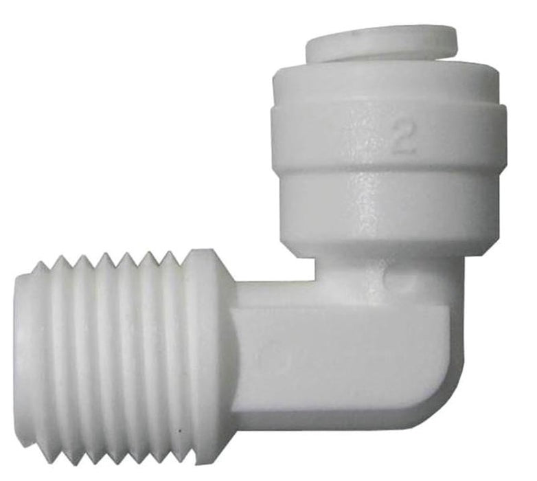 Watts PL-3029 Tube Elbow, 3/8 in, 90 deg Angle, Plastic, 150 psi Pressure