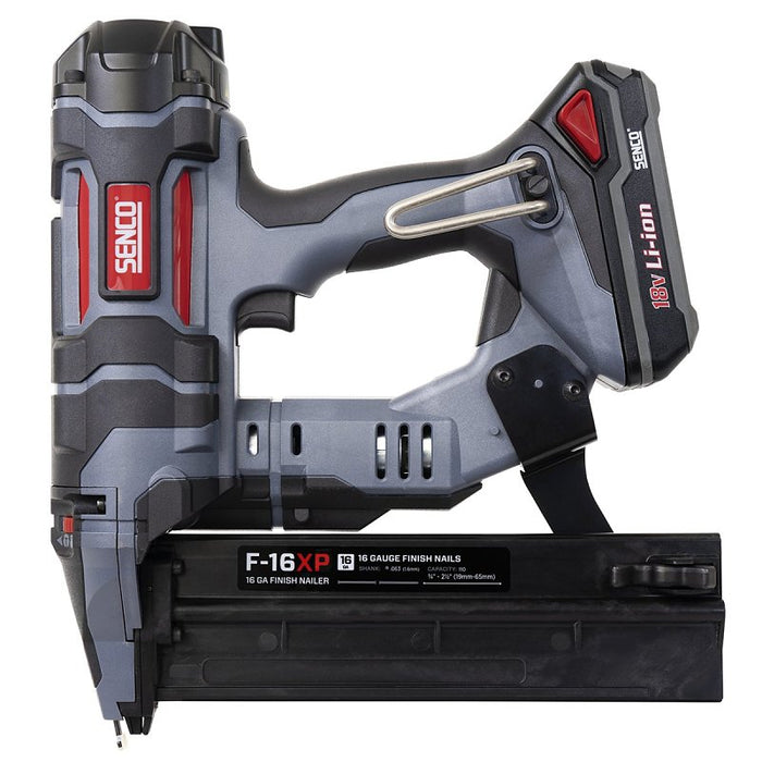 Senco 10N0001N Nailer, Battery Included, 18 V, 110 Magazine, 16 ga Nail, MO Style Nail Fastener