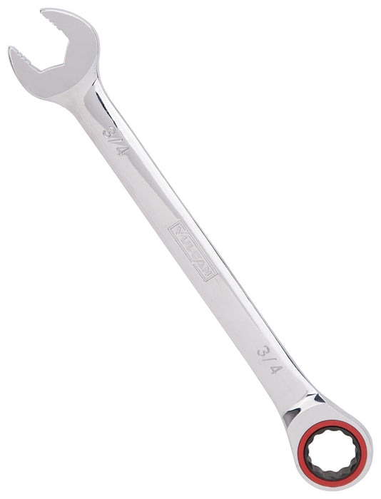 Vulcan PG3/4 Combination Wrench, SAE, 3/4 in Head, Chrome Vanadium Steel, Polished Mirror