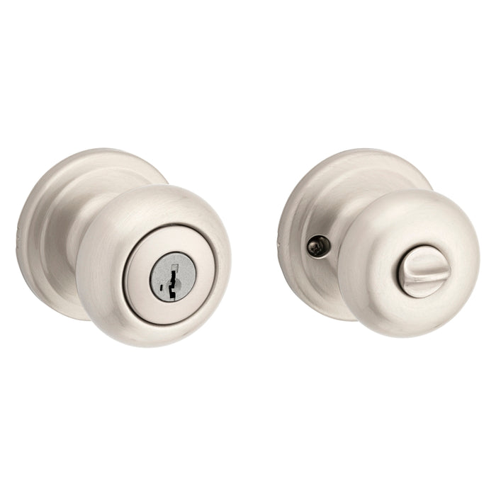 Kwikset Signature Series 740J15SMTCP Entry Knob, Satin Nickel, Metal, KW1, K4 Keyway, 2 Grade