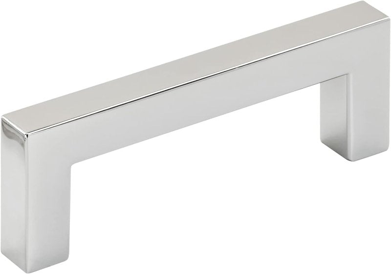 Amerock Monument Series BP3657826 Cabinet Pull, 3-3/8 in L Handle, 3/8 in H Handle, 1-3/16 in Projection, Aluminum