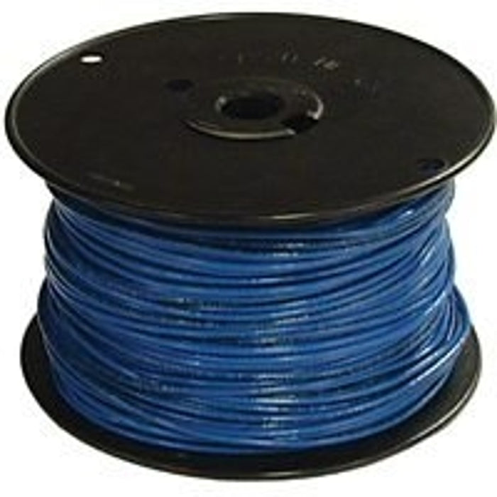 Southwire 10BLU-SOLX500 Building Wire, Blue Sheath, 10 AWG Wire, 1-Conductor, 500 ft L, Copper Conductor, Solid