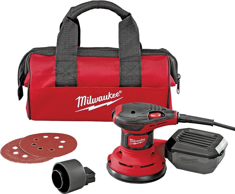 Milwaukee 6034-21 Random Orbit Palm Sander, 3 A, 5 in Pad/Disc