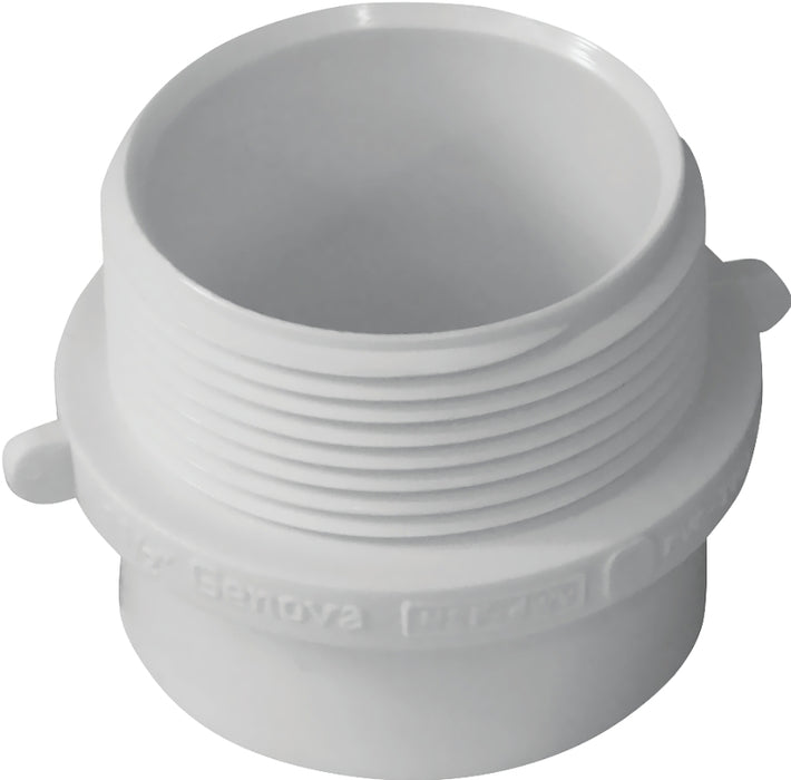 Genova 193211-11 Pipe Adapter, 1-1/2 x 1-1/4 in, Spigot x MIP, PVC, SCH 40 Schedule