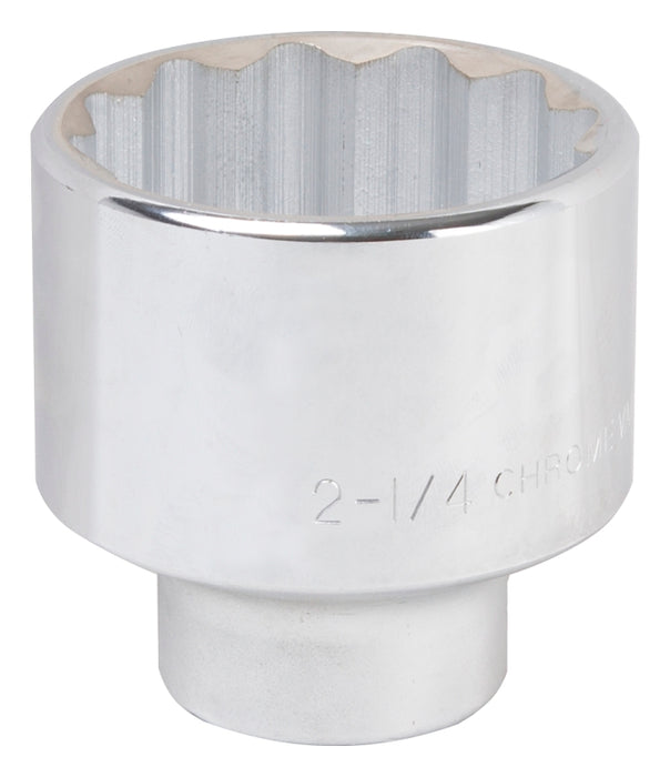 Vulcan MT-SS6072 Drive Socket, 2-1/4 in Socket, 3/4 in Drive, 12-Point, Chrome Vanadium Steel, Chrome