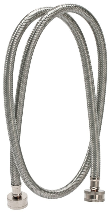 Fluidmaster 9WM48 Washing Machine Discharge Hose, 3/4 in ID, 48 in L, Female, Stainless Steel