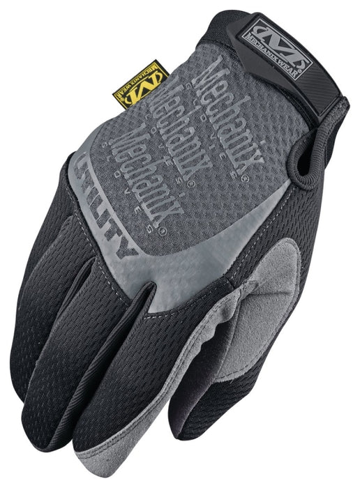 Mechanix Wear H15-05-010 Work Gloves, Men's, L, 10 in L, Reinforced Thumb, Hook-and-Loop Cuff, Synthetic Leather, Black