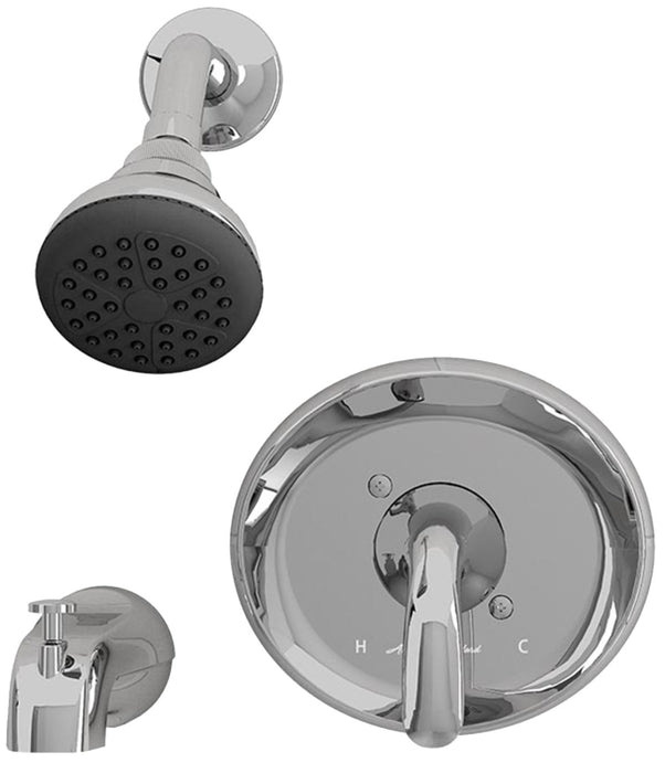 American Standard Cadet Suite Series 9091512.002 Tub and Shower Faucet, Polished Chrome, Adjustable Showerhead