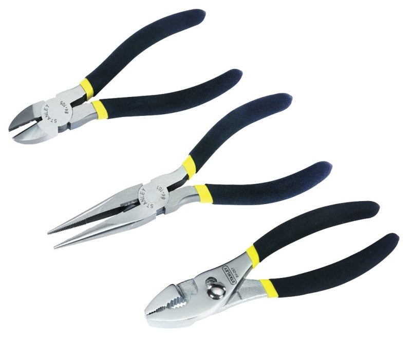 STANLEY 84-114 Plier Set, Steel, Nickel Chrome