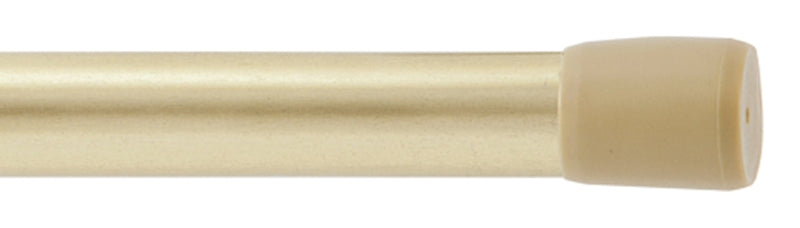 Kenney KN611 Spring Tension Rod, 5/8 in Dia, 28 to 48 in L, Brass