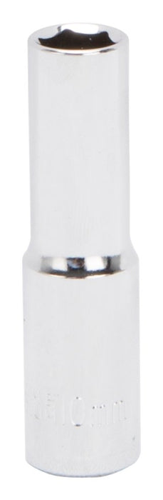 Vulcan MT6500664 Drive Socket, 10 mm Socket, 3/8 in Drive, 6-Point, Chrome Vanadium Steel, Chrome