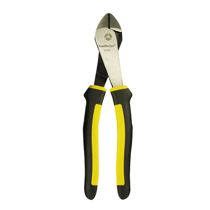 Southwire DCP8 High-Leverage Cutting Plier, 8 in OAL, Black/Yellow Handle, Comfort Grip Handle