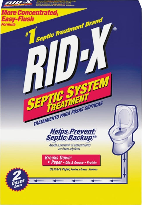 Rid-X 1920083623 Septic Tank Cleaner, Powder, Tan, Fermentation, 19.6 oz Box