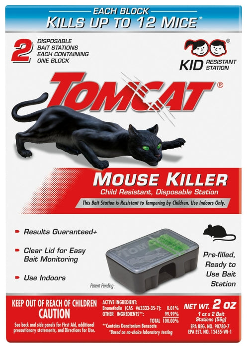 Tomcat 0371510 Disposable Mouse Bait Station, Emerald Green