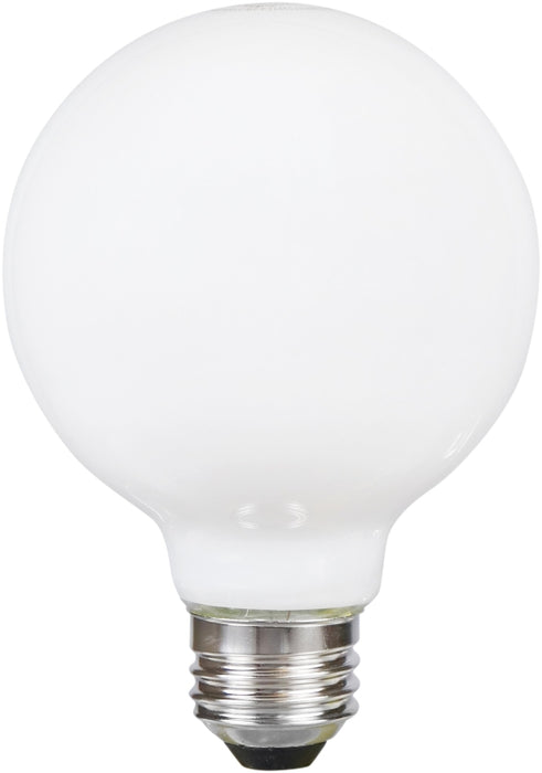 Sylvania 40765 Natural LED Bulb, Globe, G25 Lamp, 40 W Equivalent, E26 Lamp Base, Dimmable, Frosted, Soft White Light