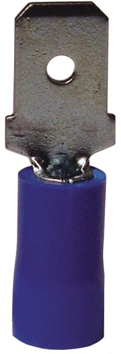 Gardner Bender 20-143M Disconnect Terminal, 600 V, 16 to 14 AWG Wire, 1/4 in Stud, Vinyl Insulation, Blue, 18/PK