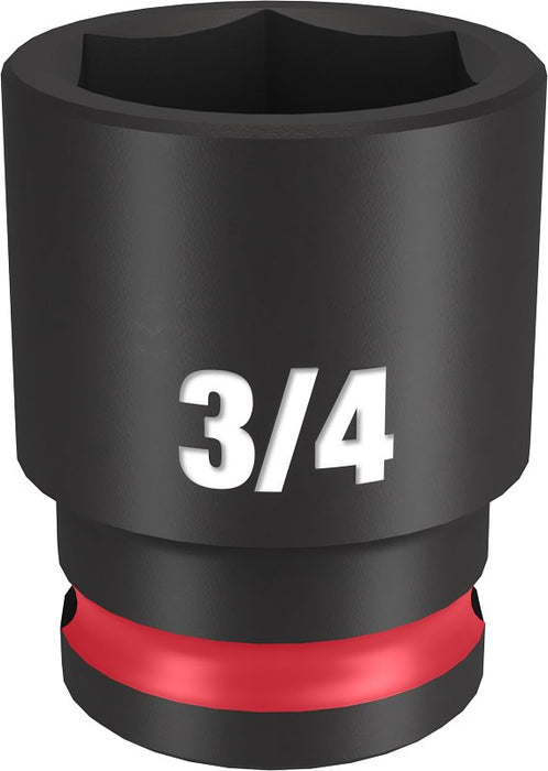 Milwaukee SHOCKWAVE Impact Duty Series 49-66-6110 Shallow Impact Socket, 3/4 in Socket, 3/8 in Drive, Square Drive