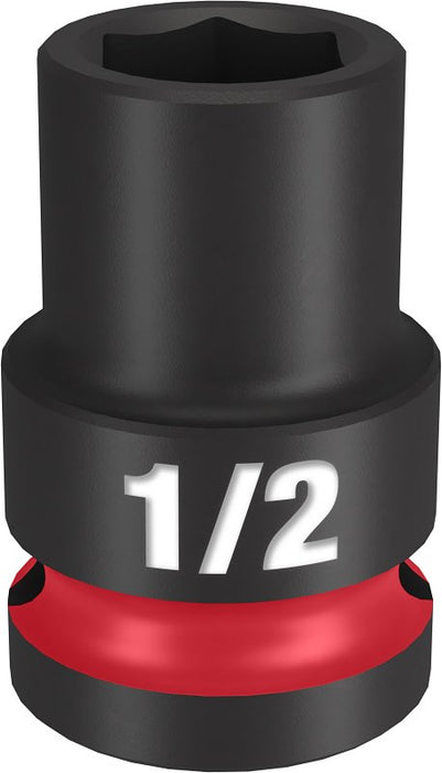 Milwaukee SHOCKWAVE Impact Duty Series 49-66-6202 Shallow Impact Socket, 1/2 in Socket, 1/2 in Drive, Square Drive