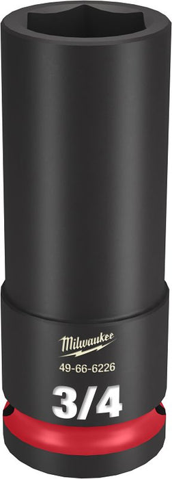 Milwaukee SHOCKWAVE Impact Duty Series 49-66-6226 Deep Impact Socket, 3/4 in Socket, 1/2 in Drive, Square Drive