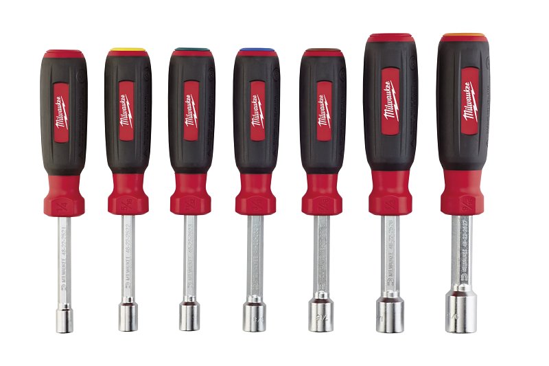 Milwaukee 48-22-2507 Nut Driver Set, 7-Piece, Steel, Chrome